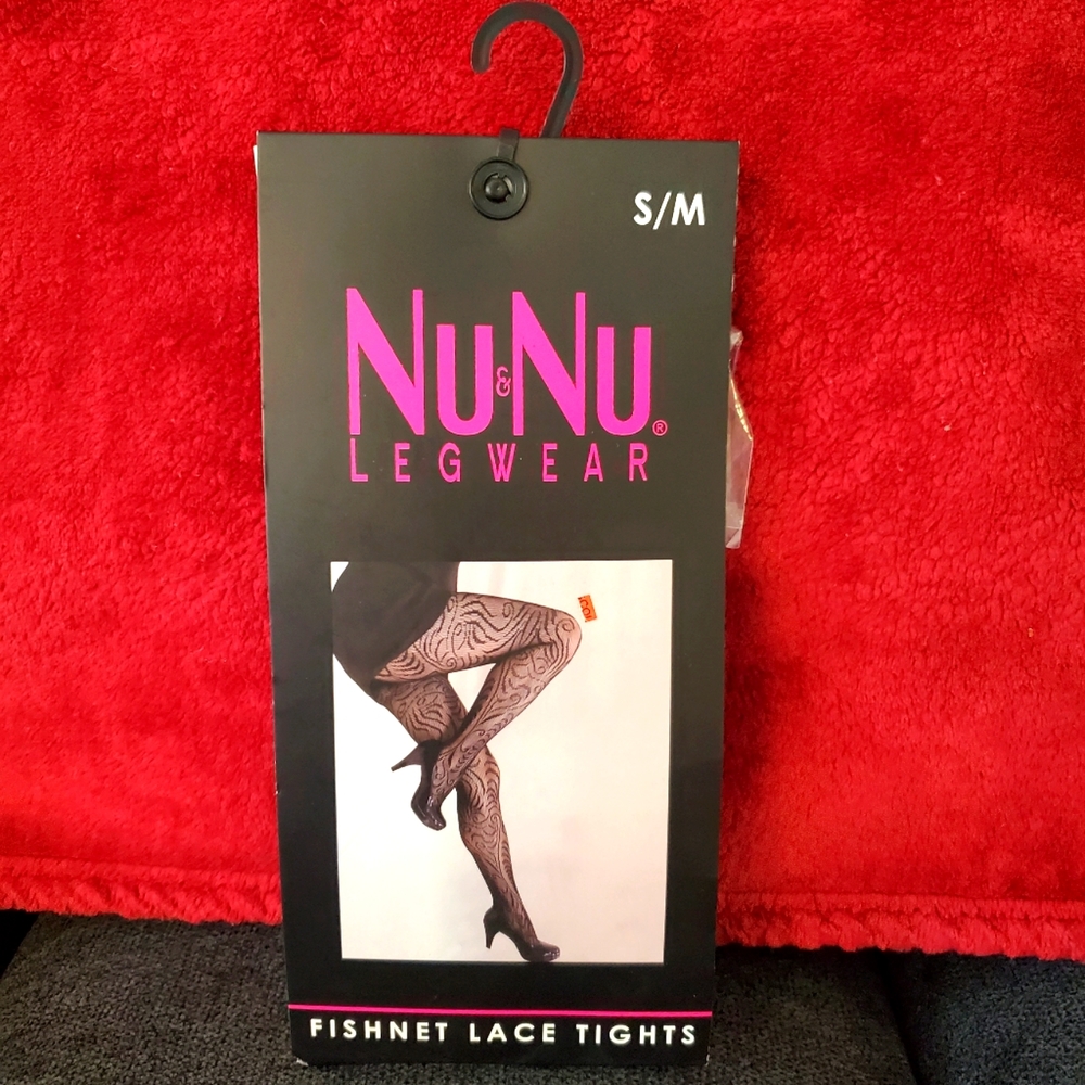 NWT-Nu&Nu Legwear Black Fishnet Tights Size S/M